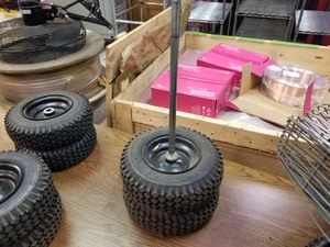 lot 150 image: Pair CST 4.103.50-6 GoKart - Utility Inflatable Wheels