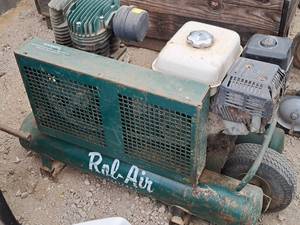 lot 976 image: Rol-Air Honda GX200 6.5 Gas Compressor 6590HK18