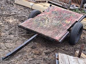 lot 972 image: Single Axle Utility Trailer