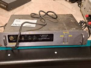 lot 966 image: Carver Rack-Mount Low Feedback High Headroom Power Amplifier PM-1.5