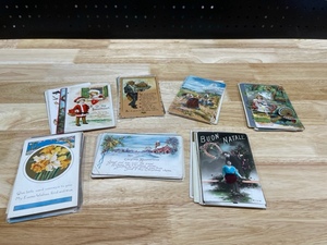 115 Vintage Topical Postcards, Holidays, Valentines 1903 through 1940s