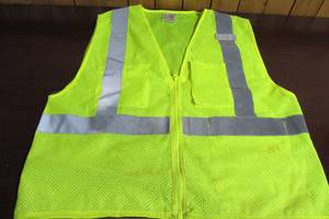 lot 11 image: Two Ergodyne Work Gear Reflective Vests & One Kishigo Reflective Vest