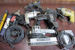 lot 15 image: Lot Of Various Power Tools - Drills, Saws, Sander