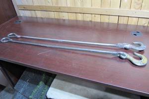lot 23 image: Two Stainless Steel Hooks