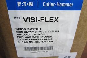 lot 65 image: Eaton Cutler-Hammer Visi-Flex Deion Switch