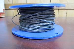 lot 74 image: Partial Roll of 18 Galvanized Cable - 100 Feet Approx
