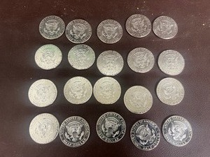 LOT OF 20 NIFC KENNEDY HALF DOLLARS