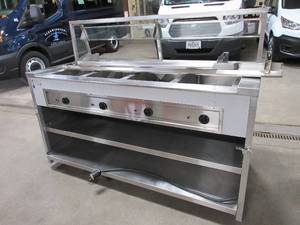 lot 206 image: ATLAS METAL INDUSTRIES 4 PAN ELECTRIC STEAM TABLE