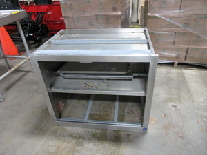 lot 241 image: STAINLESS STEEL UNDERMOUNT CABINET WITH SLIDING DOORS