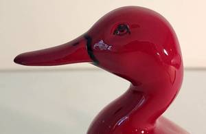 lot 43 image: Vintage Royal Doulton Flambe Duck Figure