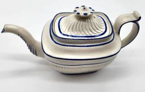 lot 61 image: Delightful Castleford Pottery Federal Period Teapot