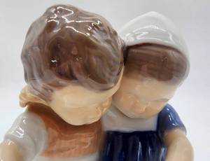 lot 68 image: Bing & Grndahl Danish Porcelain Reading Children 1567