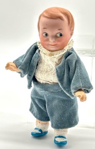 lot 5 image: Antique German Googley Eyed Doll