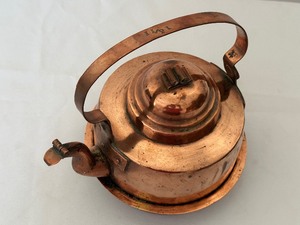 lot 102 image: Vintage Scandinavian Copper Tea Kettle