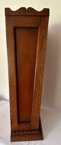 lot 7 image: Antique Table Top Display Cabinet with Unique Slanted Design