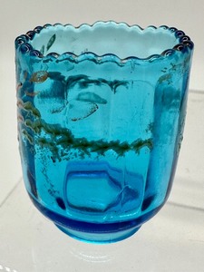 lot 173 image: Antique Jefferson Optic Glass Toothpick Holder