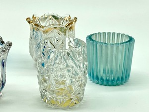 lot 176 image: Six Antique Toothpick Holders including Glue Fenton Daisy and Button