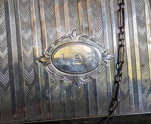 lot 25 image: Art Deco Sterling Silver Monogrammed Coin Purse