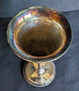 lot 34 image: Norwegian Footed 830 Sterling Silver Vase