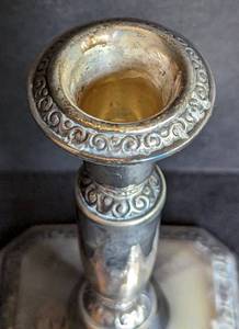 lot 35 image: Norwegian 830 Sterling Silver Candleholder