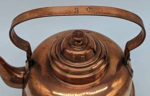 lot 183 image: Scandinavian Goose Neck Copper Kettle