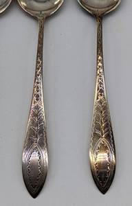 lot 203 image: Sterling Silver Demitasse Spoon Set