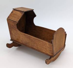lot 216 image: Vintage Wood Doll Furniture