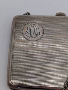 lot 219 image: Vintage Sterling Silver Monogrammed Wristlet