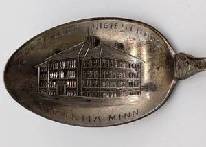 lot 221 image: Assorted Sterling Silver Souvenir Spoons