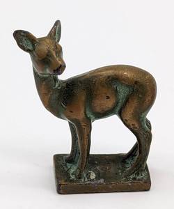 lot 233 image: Three Miniature Bronze Animal Figurines