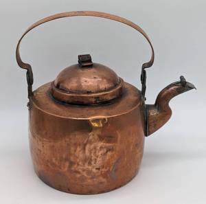 lot 250 image: Pair of Scandinavian Copper Kettles