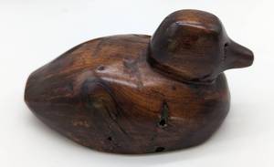 lot 260 image: Three Wooden Bird Factory Miniature Decoys