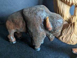 lot 261 image: Carved Wood Animal Figurines
