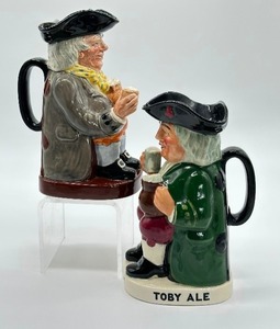 lot 60 image: Royal Doulton Happy John Pitcher and Royal Doulton Tobey Ale Pitcher
