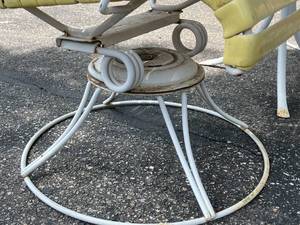 lot 234 image: Vintage Patio Rocker Set with Matching Table