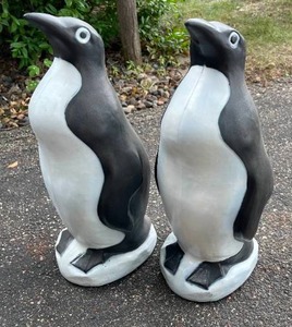 lot 238 image: Two Plastic Sand Weight Penguins