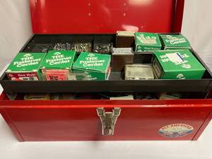 lot 216 image: All-American Tool Box Model AA-170 with Assorted Fasteners
