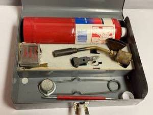 lot 223 image: Craftsman Torch Kit in Metal Case