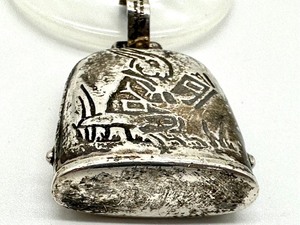 lot 120 image: Two Antique Sterling Silver Baby Rattles