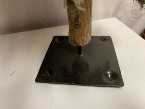 lot 255 image: Two Decorative Trees With Metal Bases