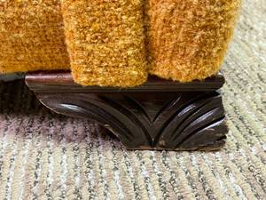 lot 271 image: Retro Armchair with Wooden Feet