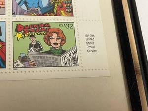 lot 290 image: 1995 Comic Strip Framed United States Postal Stamp Series