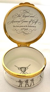 lot 172 image: 3 Halcyon Days Enamel Trinket Boxes