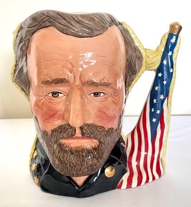 lot 176 image: Royal Doulton The Antagonists Collection The Civil War Ulysses Grant and Robert E. Lee Double Faced Toby Character Mug