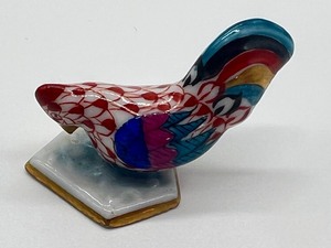 lot 163 image: Vintage Miniature Hand Painted Herend Rooster Figurine