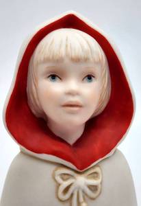 lot 344 image: Cybis Little Red Riding Hood Bisque Porcelain Figure, Number 473