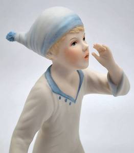 lot 349 image: Discontinued Cybis Wee Willy Bisque Porcelain Figure, NB93