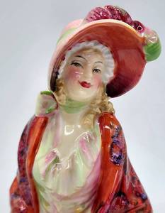 lot 364 image: Royal Doulton The Paisley Shawl Glazed Porcelain Figurine HN1392
