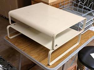 lot 510 image: Lot of (2) Metal Computer Monitor Stands