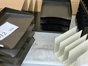 lot 512 image: Lot of (3) Metal File Holders